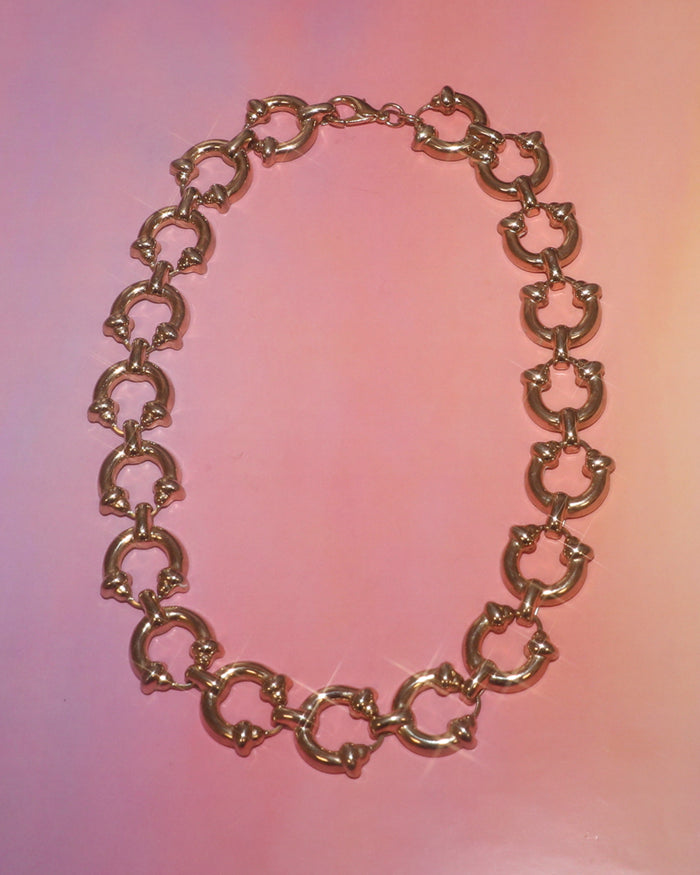 Collier maillons demi-cercles