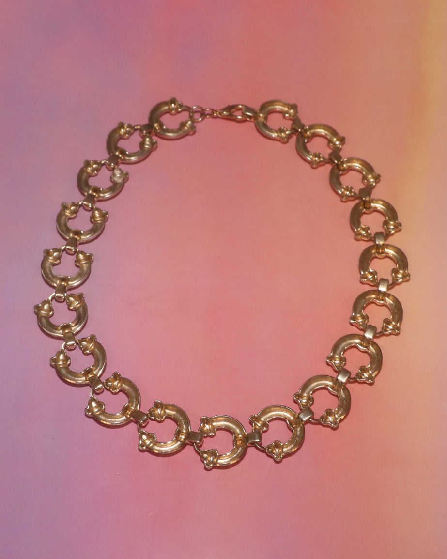 Collier maillons demi-cercles