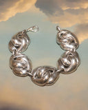 Bracelet maillons argentés