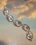 Bracelet maillons argentés