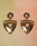 Boucles d'oreilles triangle d'or