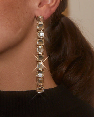 Boucles d'oreilles pendantes strass à louer