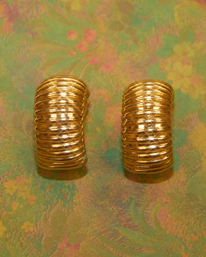 Boucles d'oreilles Créoles striées