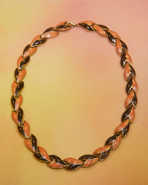 Collier Corail et Noir