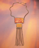 Collier Orange irisé