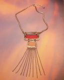 Collier Orange irisé