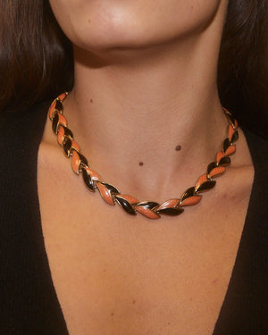 Collier Corail et Noir