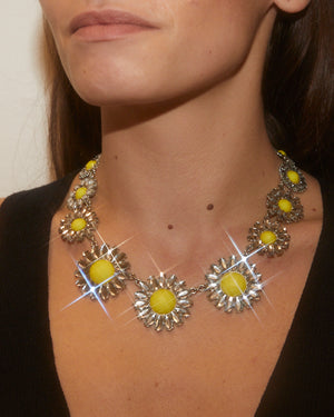 Collier Marguerite strass