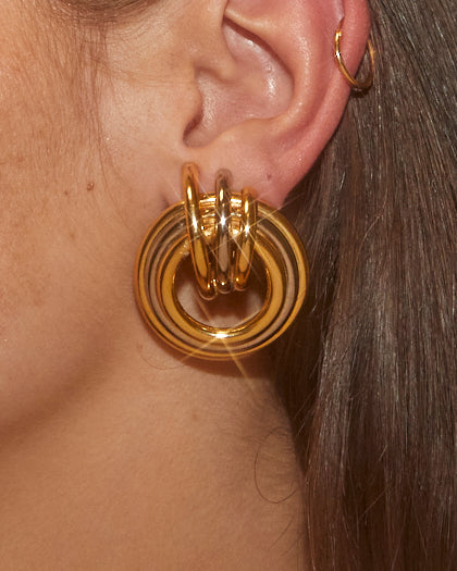 Boucles d'oreilles graphiques