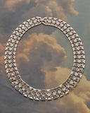 Collier argenté maille articulée