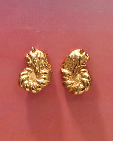 Boucles d'oreilles Lion