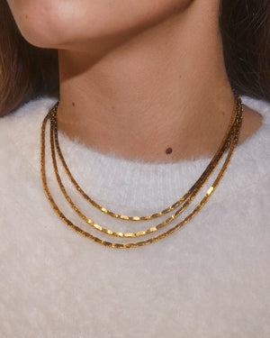 Collier multirangs articulés