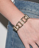 Bracelet rigide grille