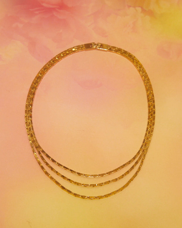 Collier multirangs articulés
