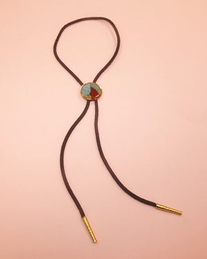 Bolo Tie médaillon coloré