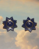 Boucles d'oreilles étoiles bleues