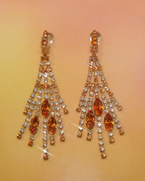 Boucles d'oreilles oranges