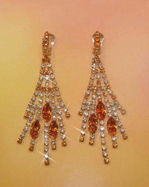 Boucles d'oreilles oranges