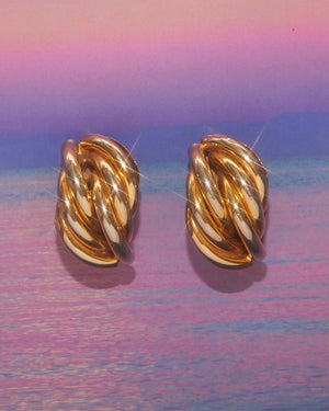 Boucles d'oreilles torsadées