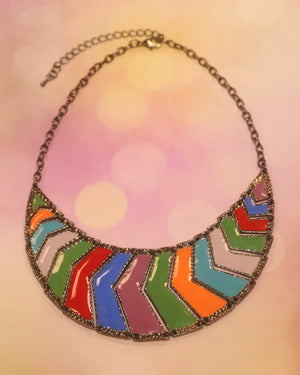 Collier articulé multicolore