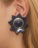 Boucles d'oreilles étoiles bleues