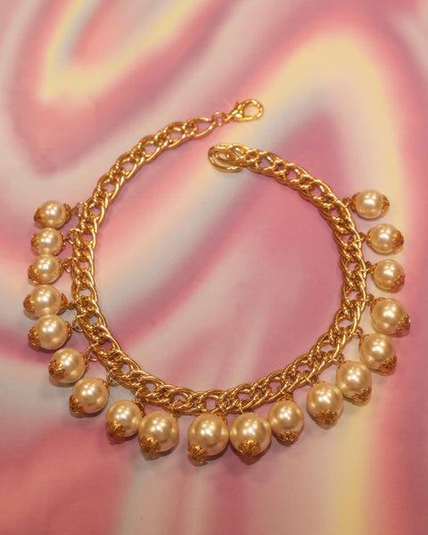 Collier pampilles perles