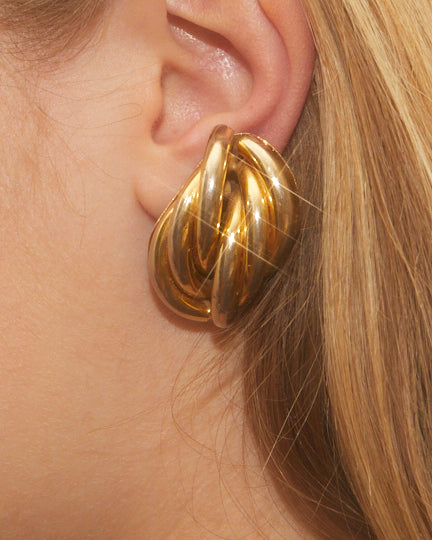 Boucles d'oreilles torsadées
