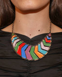 Collier articulé multicolore