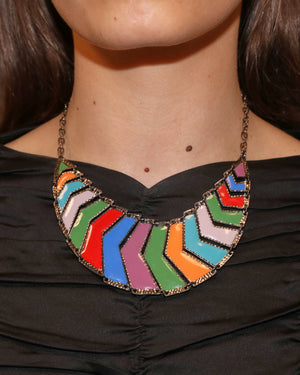 Collier articulé multicolore