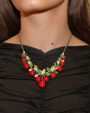 Collier cerises