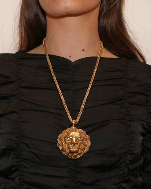Collier pendentif lion