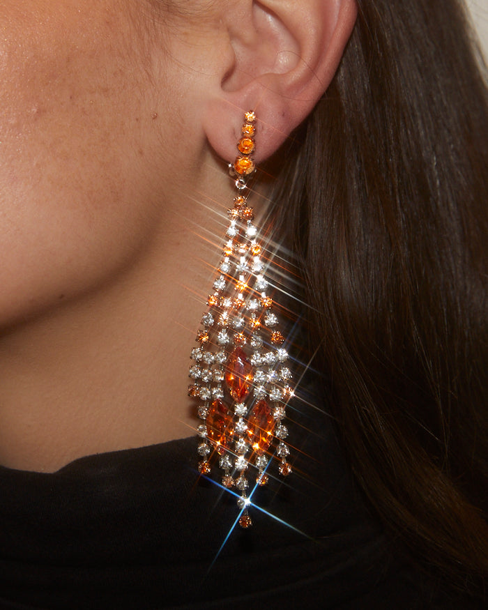 Boucles d'oreilles oranges