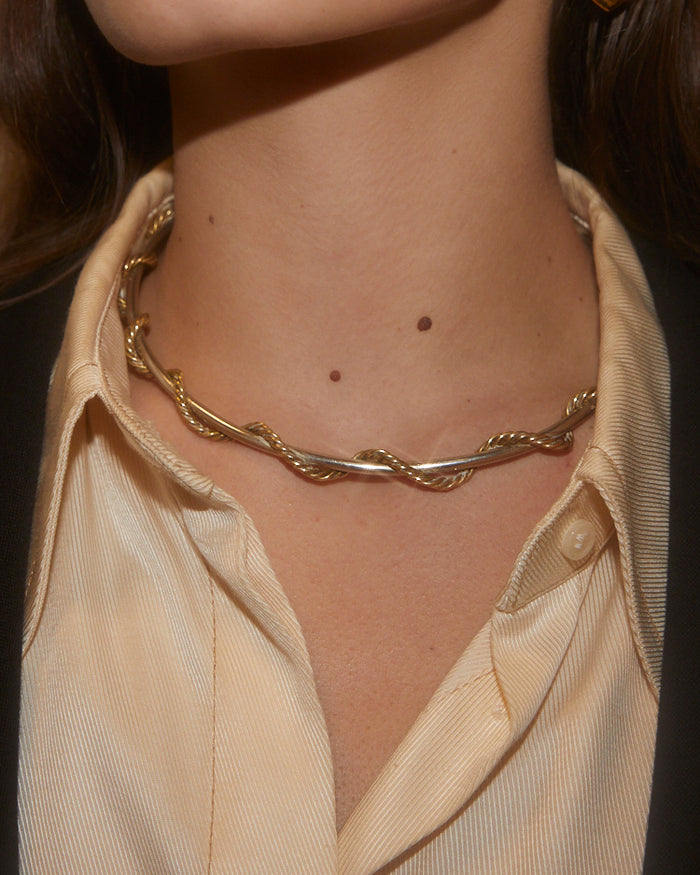 Choker rigide guirlande