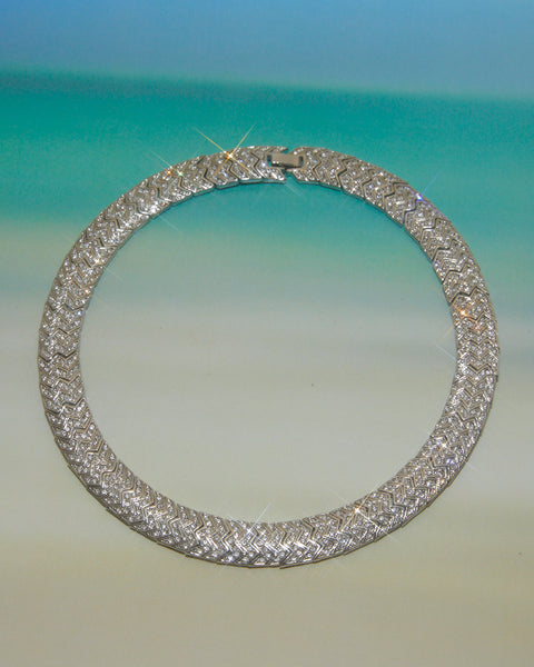 Choker rigide strass