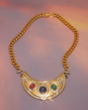 Collier à cabochons colorés