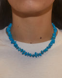 Collier pierres bleues
