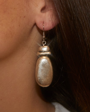 Boucles d'oreilles perles argentées