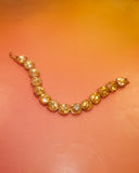 Bracelet articulé strass champagne