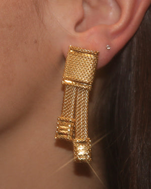 Boucles d'oreilles géométriques pendantes