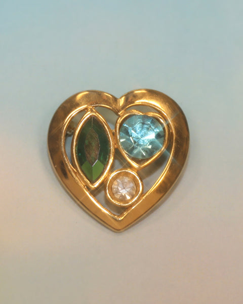 Broche coeur et stass