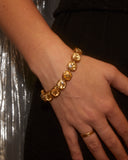 Bracelet articulé strass champagne