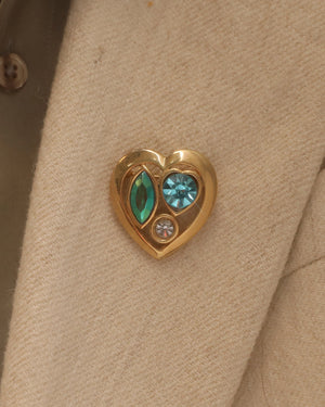 Broche coeur et stass