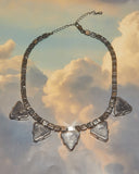 Collier strass triangles