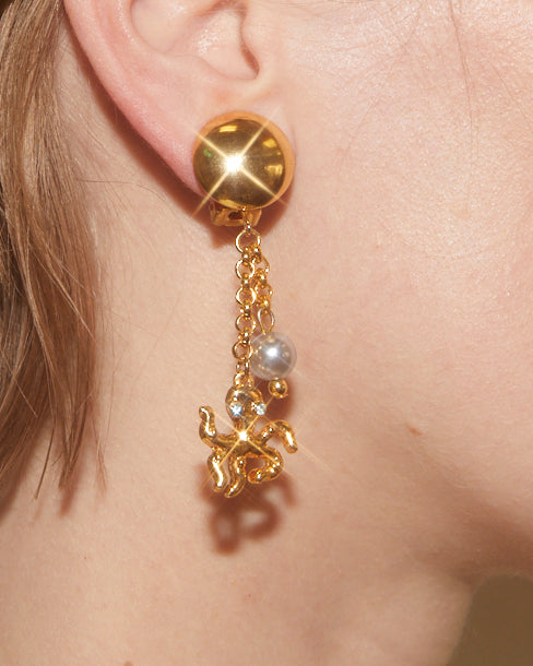 Boucles d'oreilles pieuvre