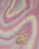 Collier pochette disco