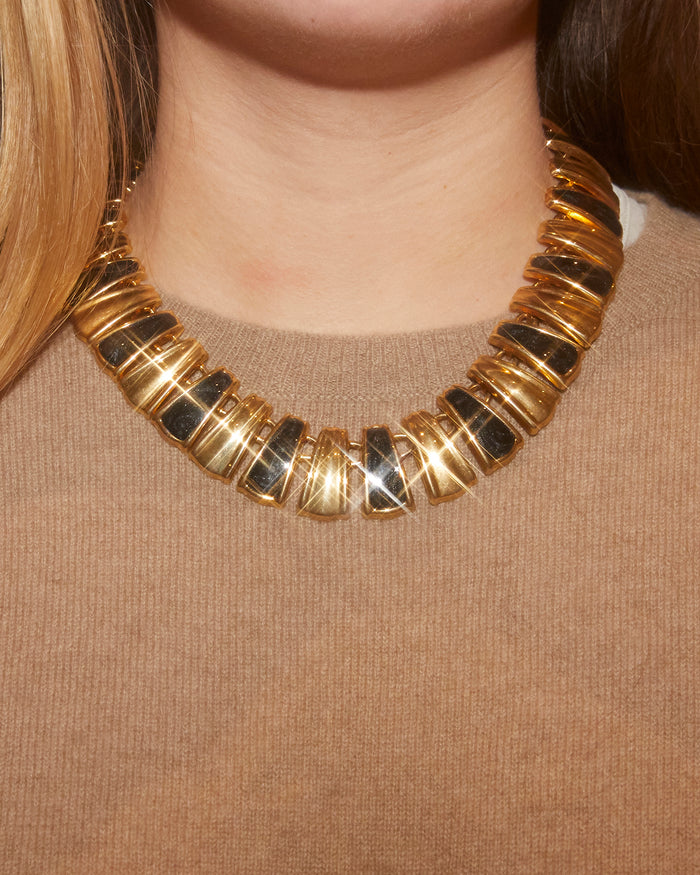 Collier Noir et Or