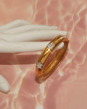 Jonc doré et strass