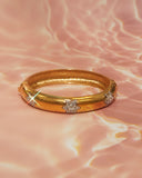 Jonc doré et strass