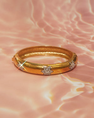 Jonc doré et strass