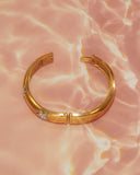 Jonc doré et strass
